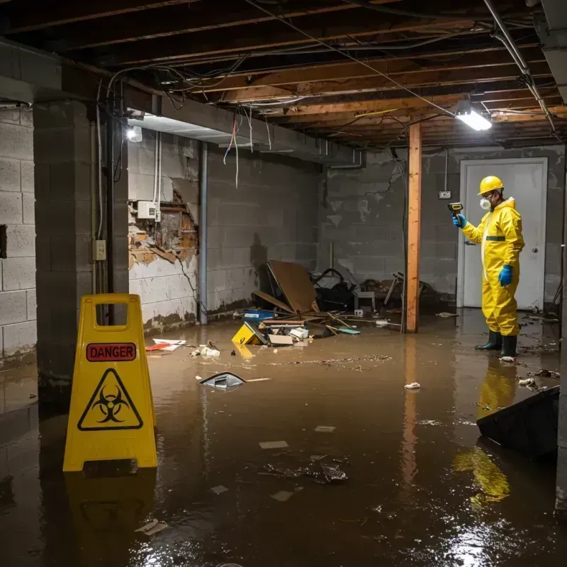 Flooded Basement Electrical Hazard in Centennial Park, AZ Property