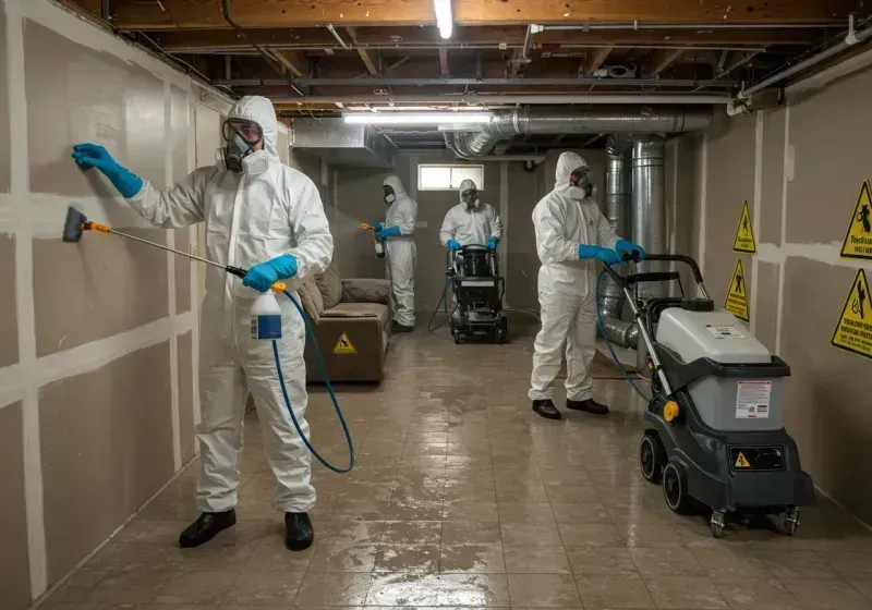 Basement Moisture Removal and Structural Drying process in Centennial Park, AZ